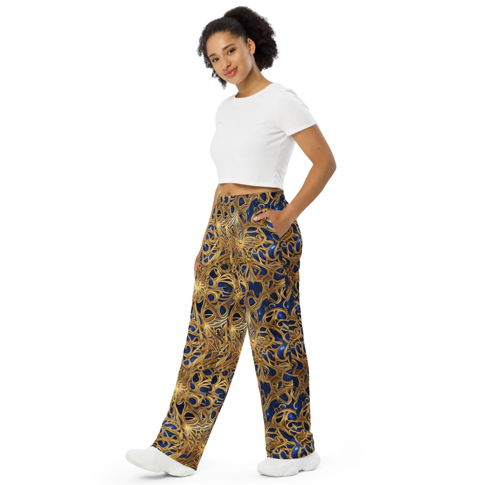 Astral Filigree on Wide-Leg Pants — Left Front