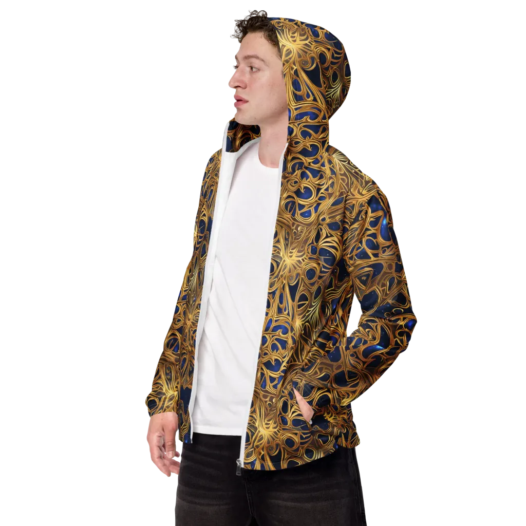 Astral Filigree on Men's Windbreaker — Left Front