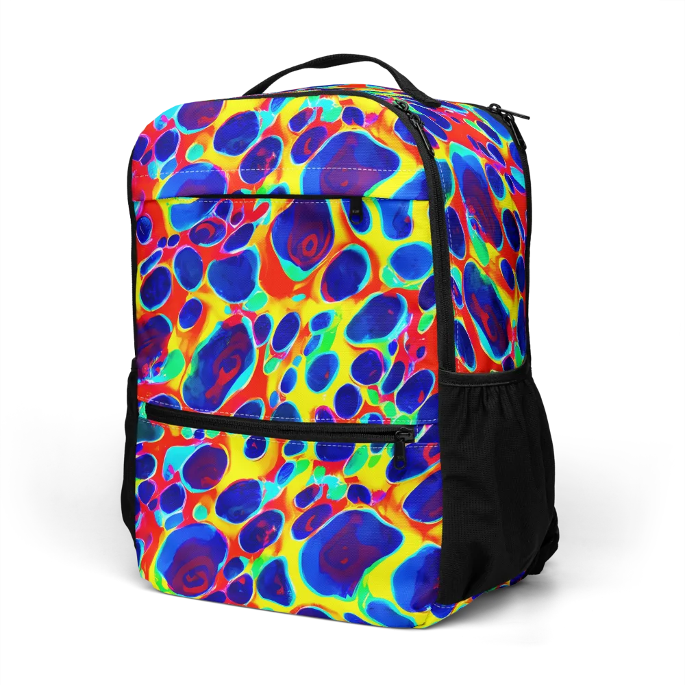 Electric Riverbed on Utility Backpack — Left Front