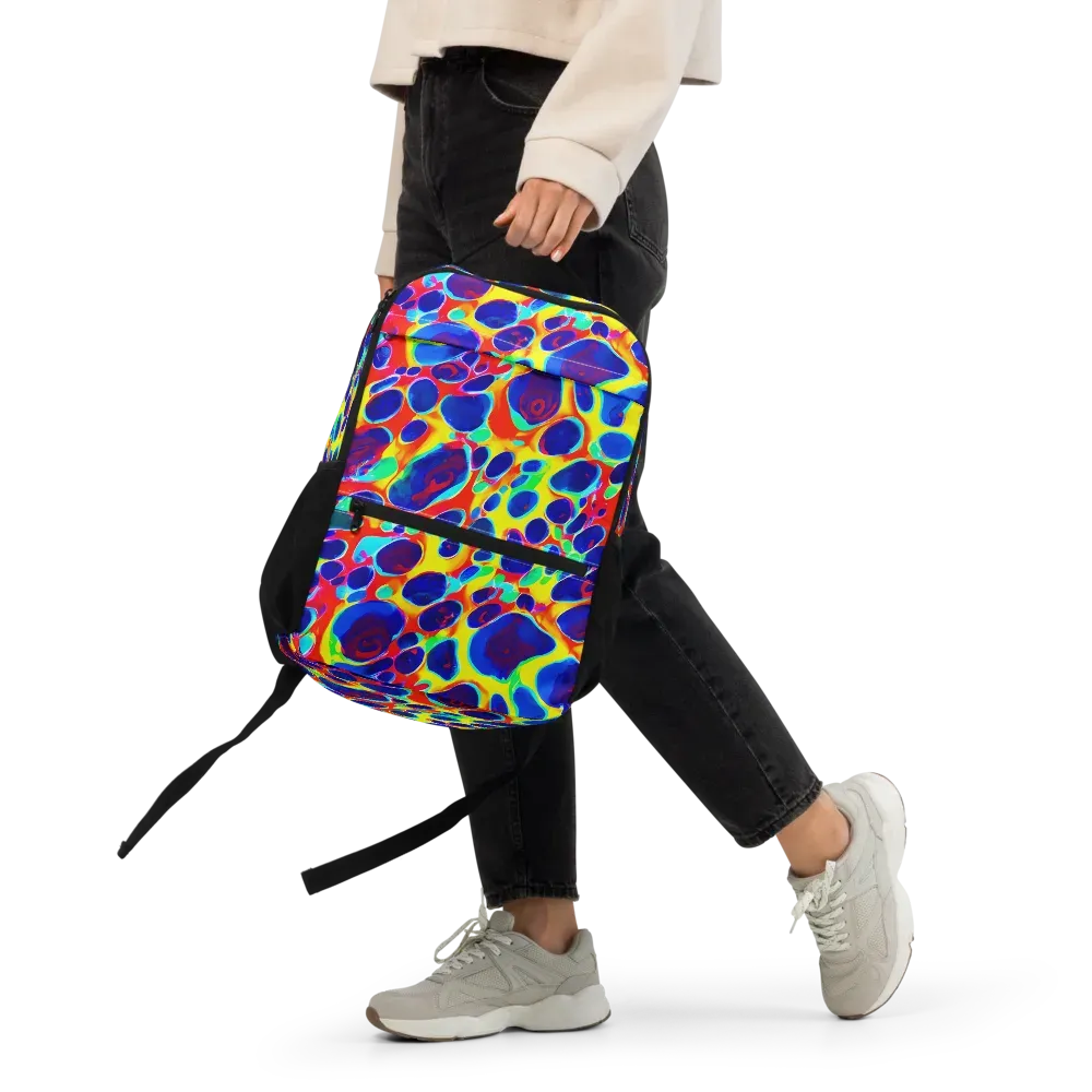 Electric Riverbed on Utility Backpack — Front