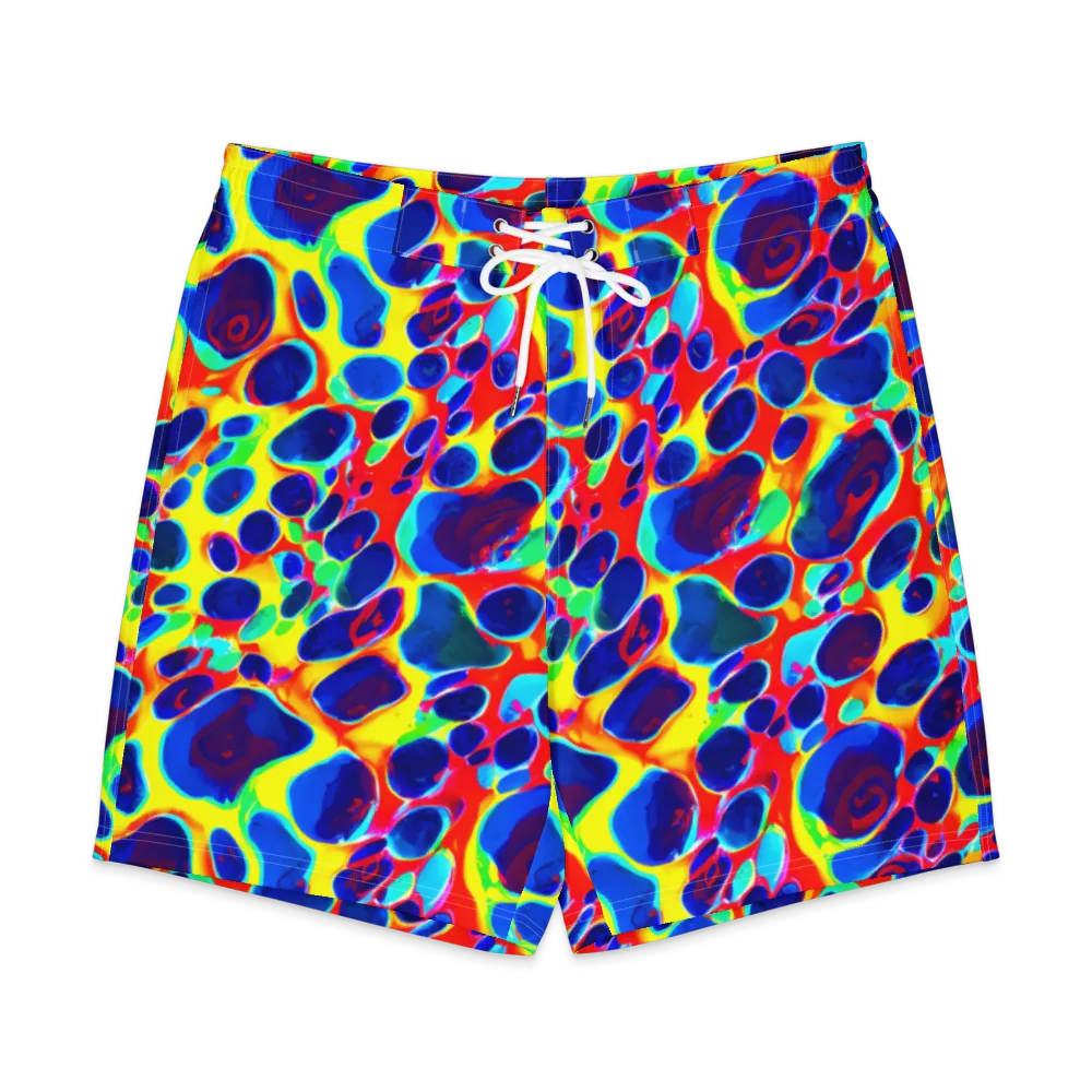 Electric Riverbed on Men's Board Shorts — Front