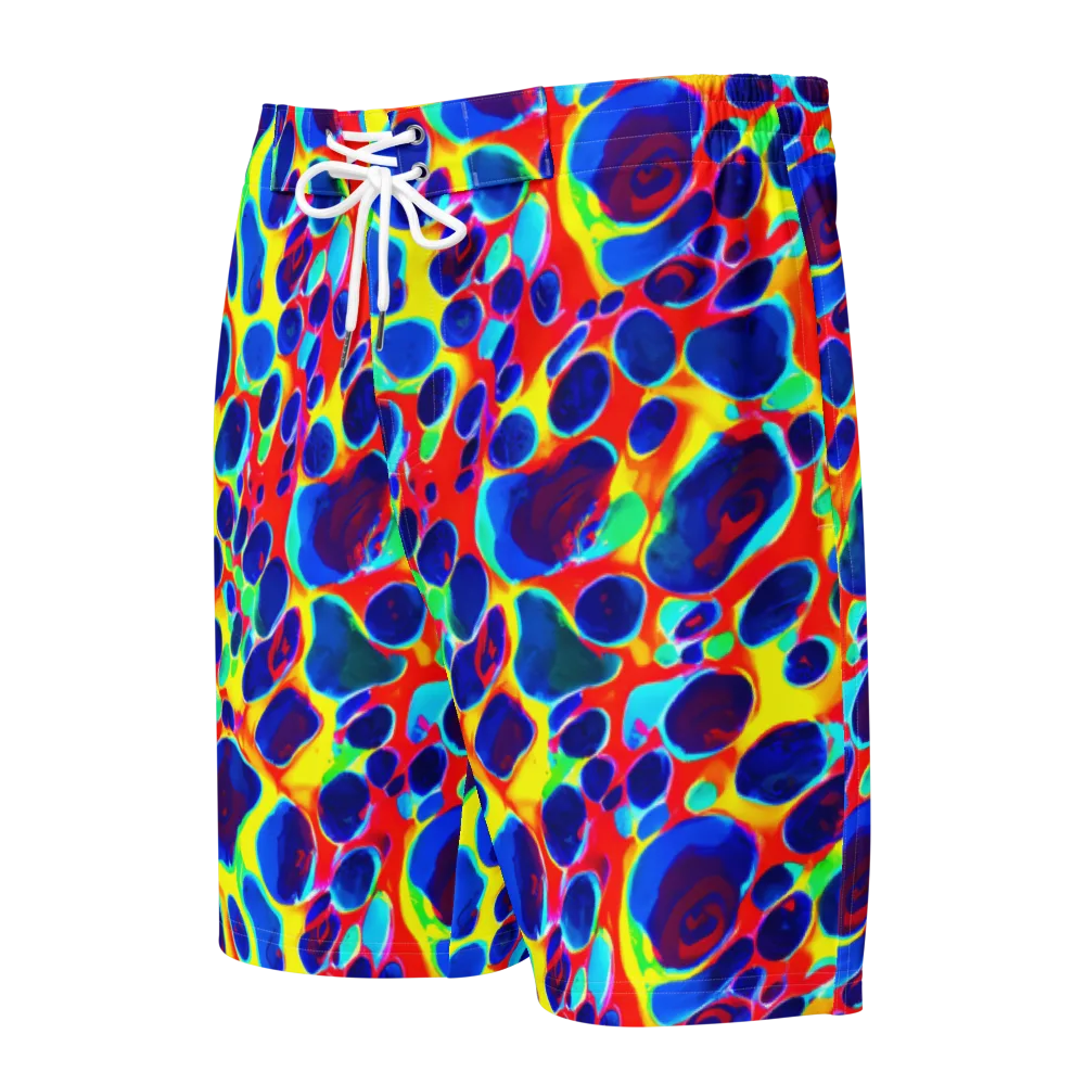 Electric Riverbed on Men's Board Shorts — Front