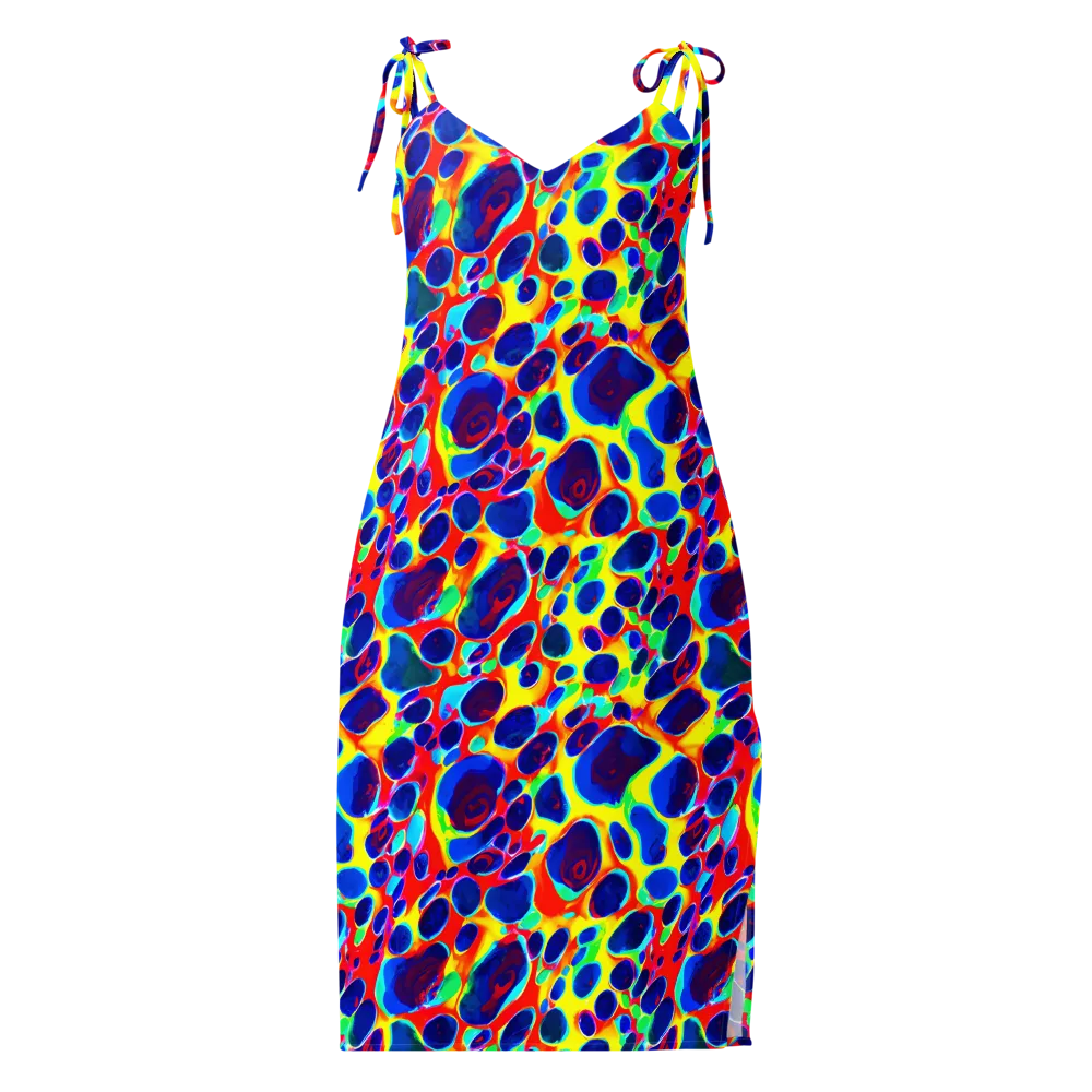 Electric Riverbed on Slip Dress — Front