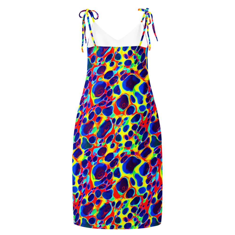 Electric Riverbed on Slip Dress — Back