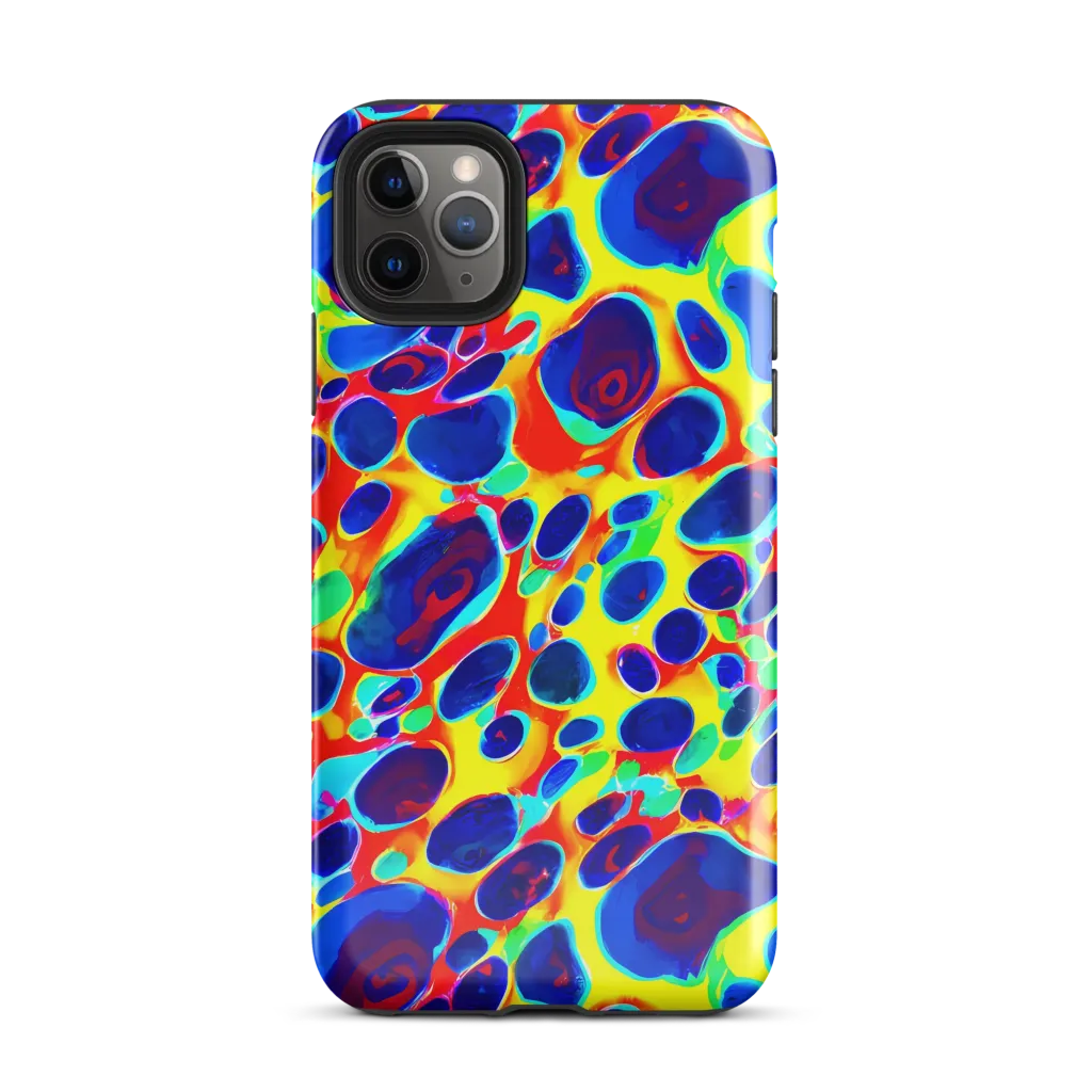 Electric Riverbed on Tough Case for iPhone® — Front