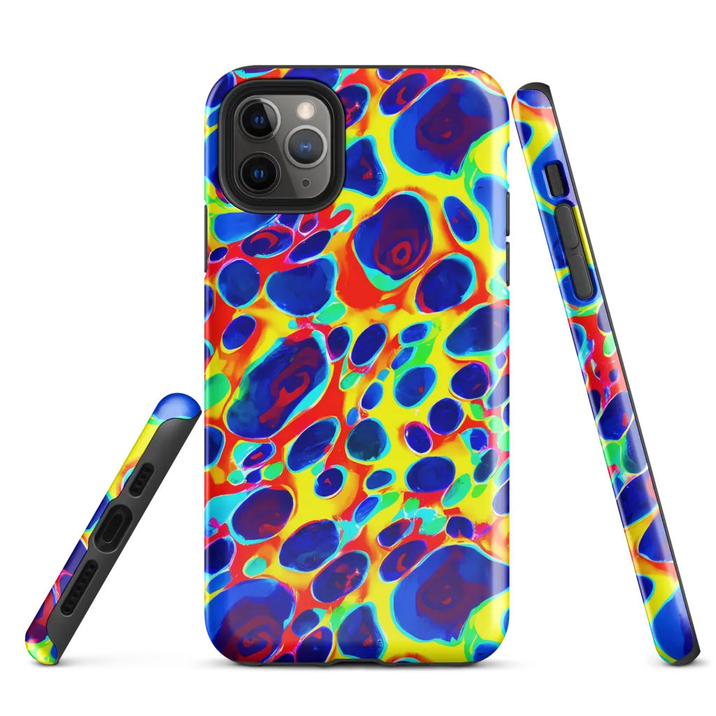 Electric Riverbed on Tough Case for iPhone® — Front