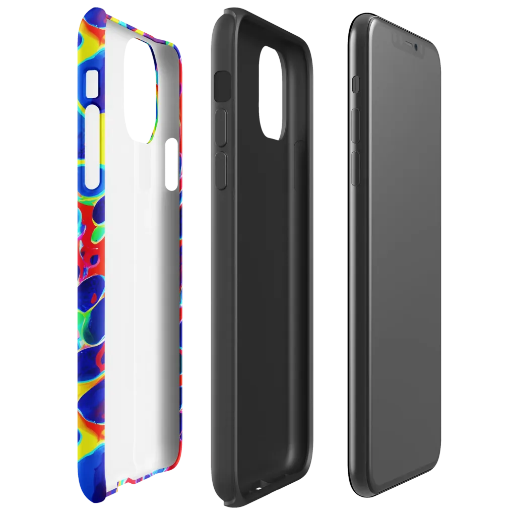 Electric Riverbed on Tough Case for iPhone® — Right