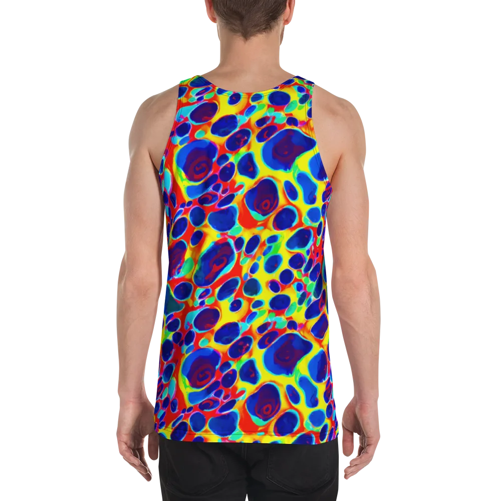 Electric Riverbed on Men's Tank Top — Back