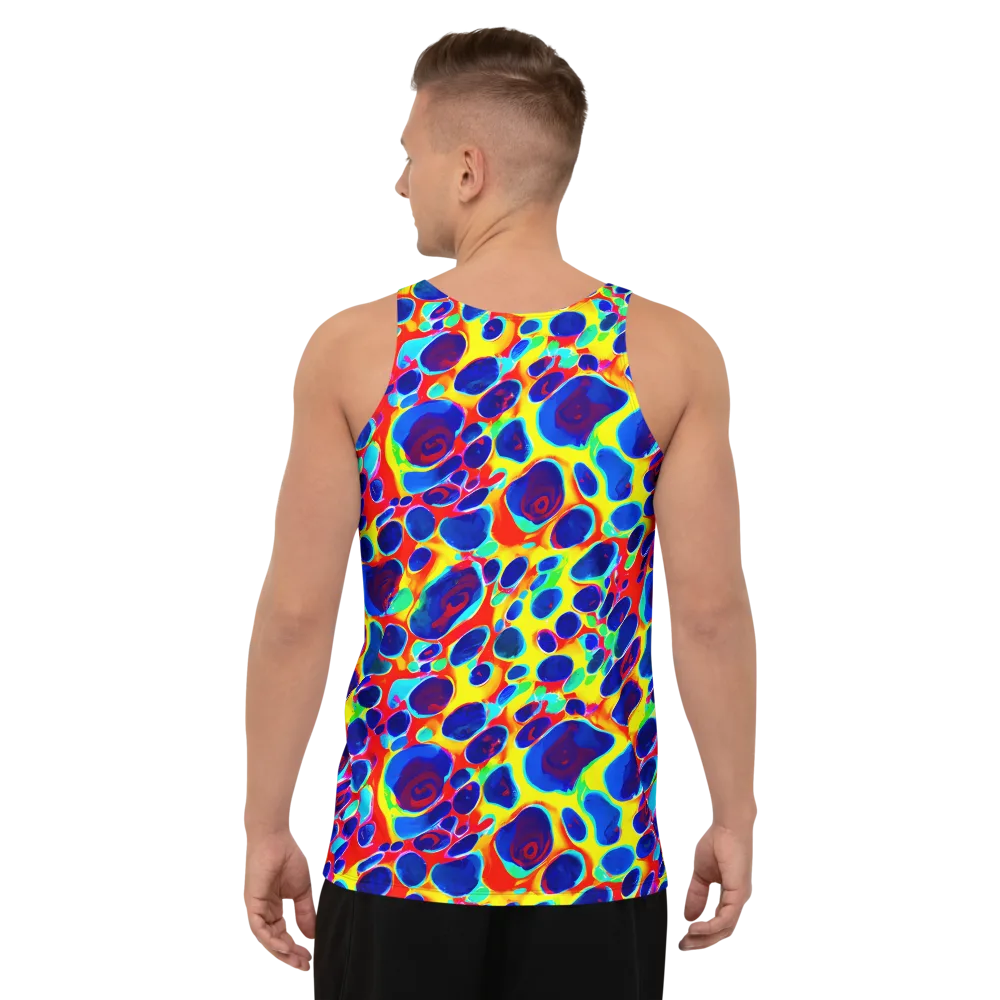 Electric Riverbed on Men's Tank Top — Back
