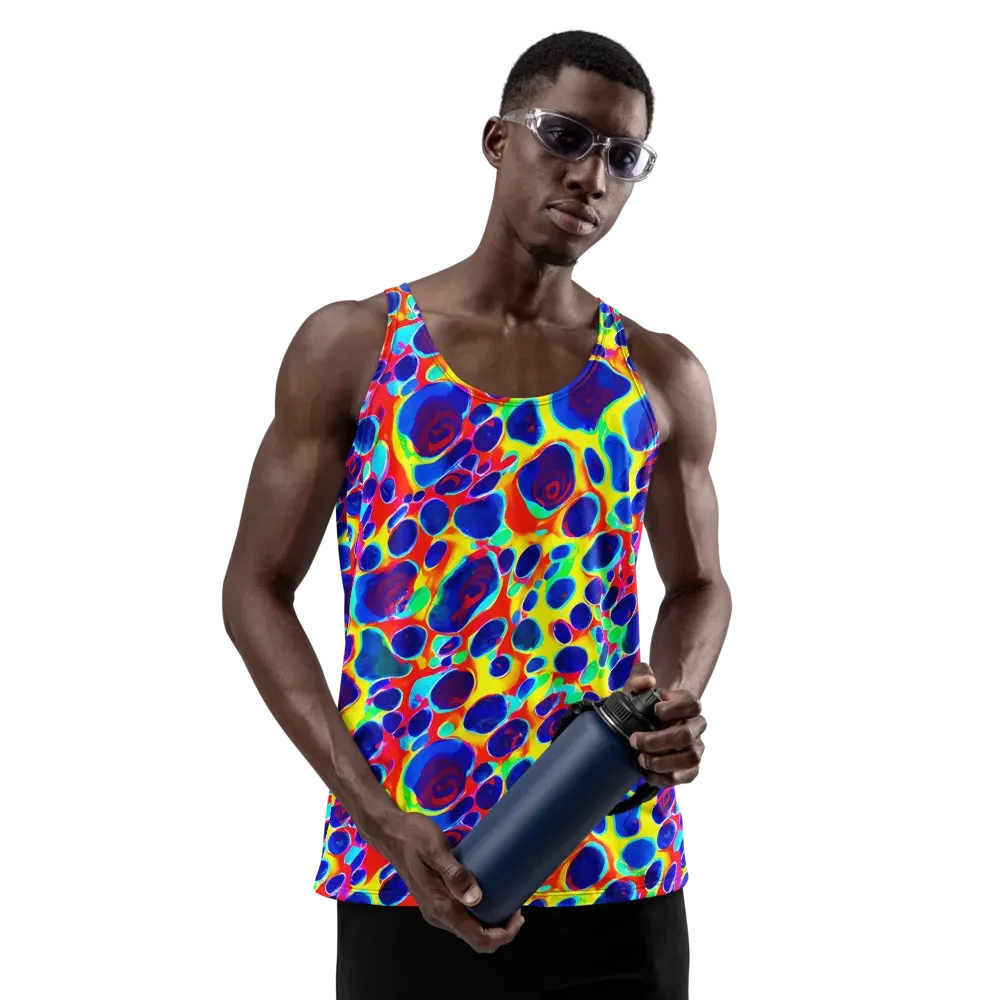 Electric Riverbed on Men's Tank Top — Front