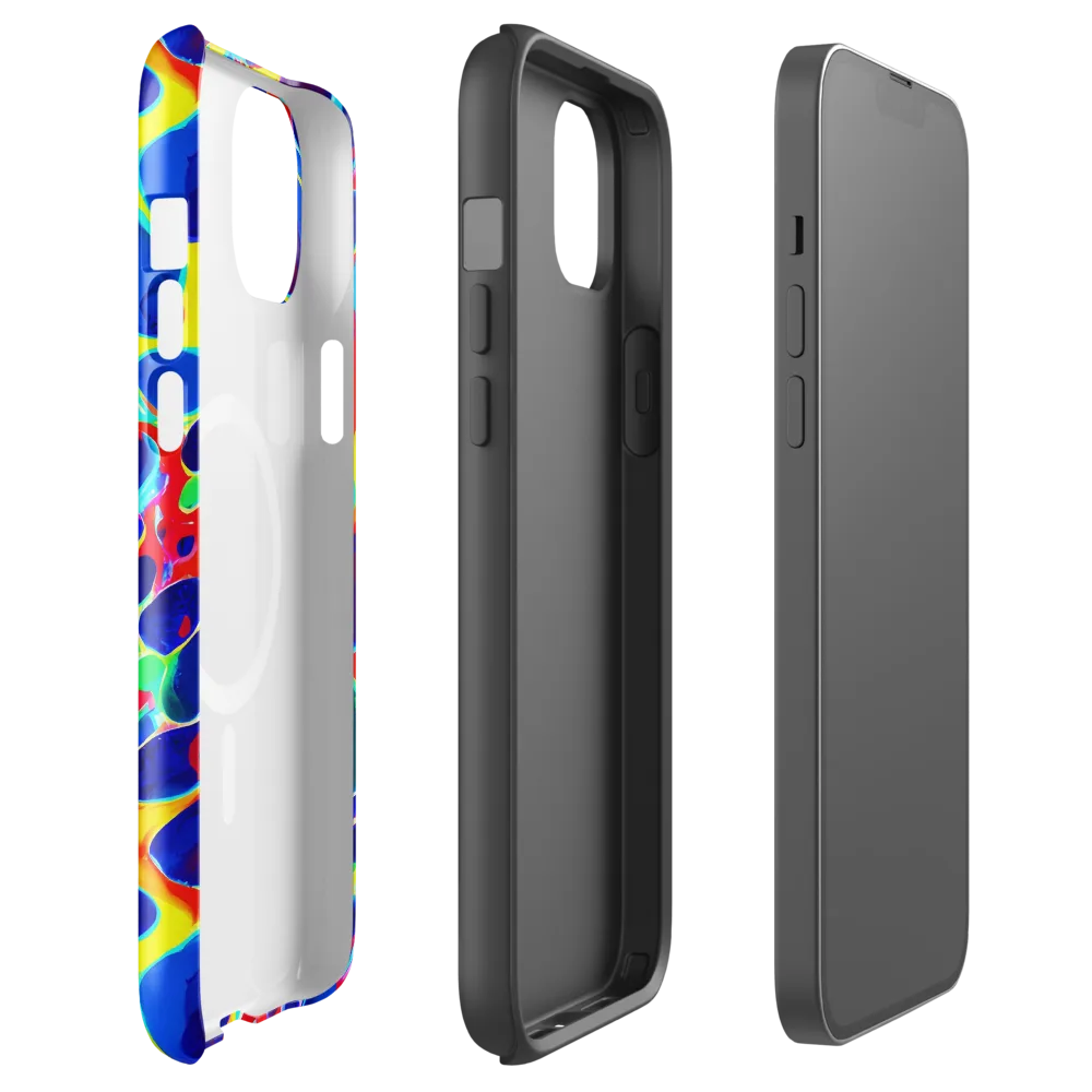 Electric Riverbed on MagSafe Tough Case for iPhone® — Front