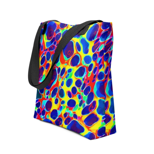 Electric Riverbed on a Tote Bag
