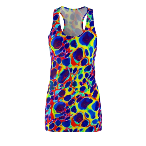 Electric Riverbed on a Racerback Dress
