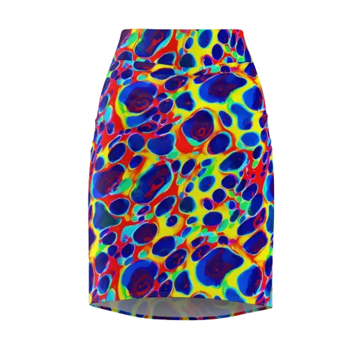 Electric Riverbed on a Pencil Skirt