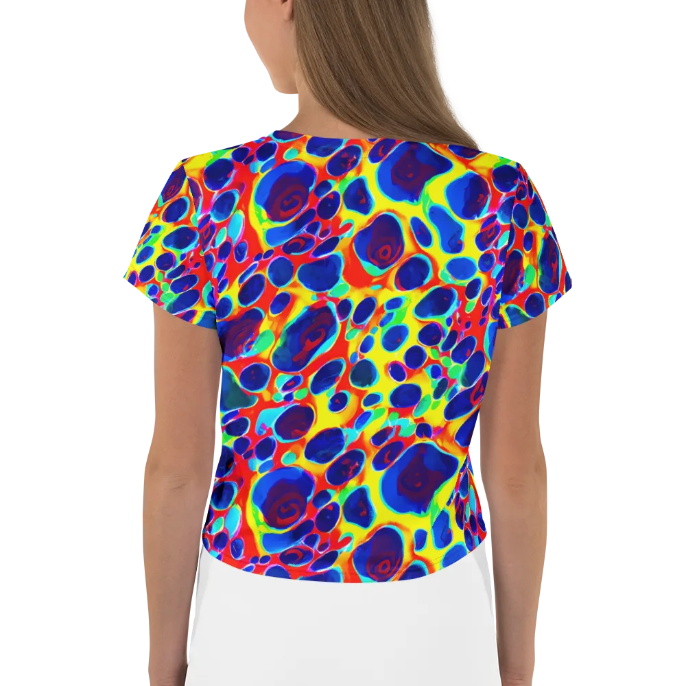 Electric Riverbed on Crop Tee — Back