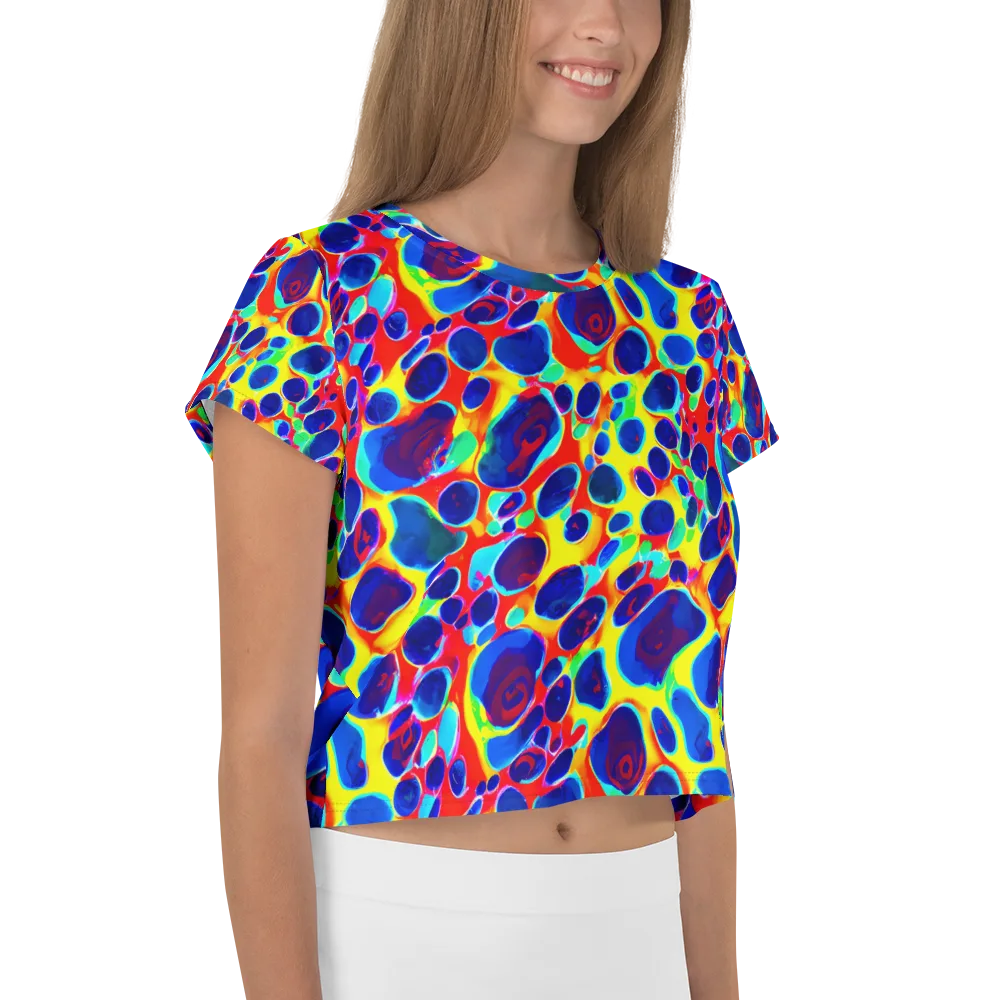 Electric Riverbed on Crop Tee — Right