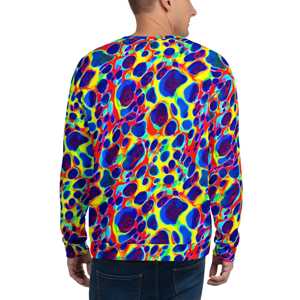 Electric Riverbed on Sweatshirt — Back