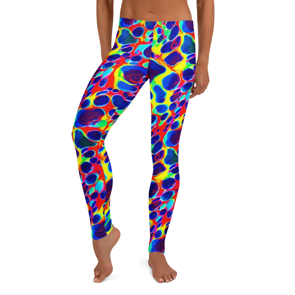 Electric Riverbed on Leggings — Front