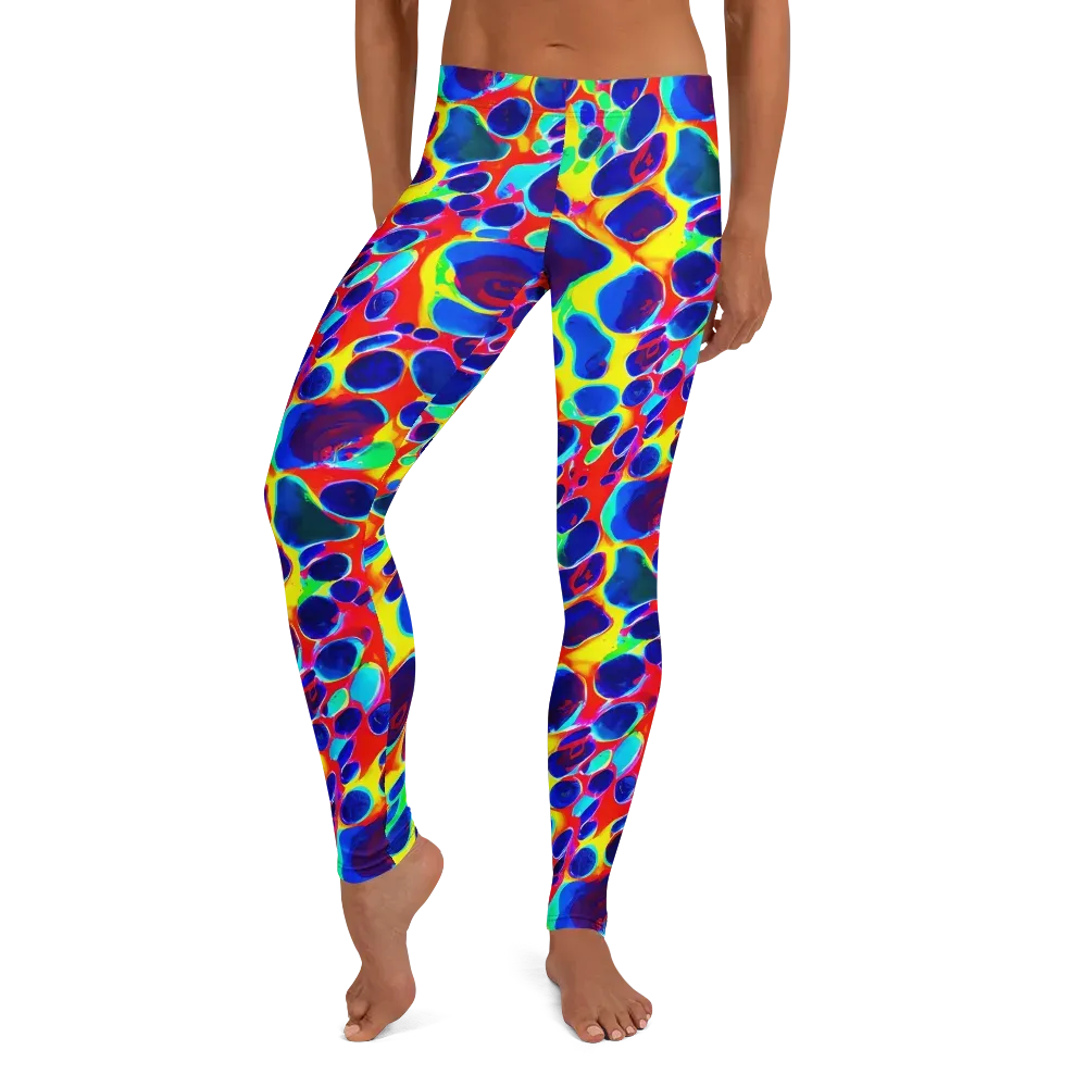 Electric Riverbed on Leggings — Front