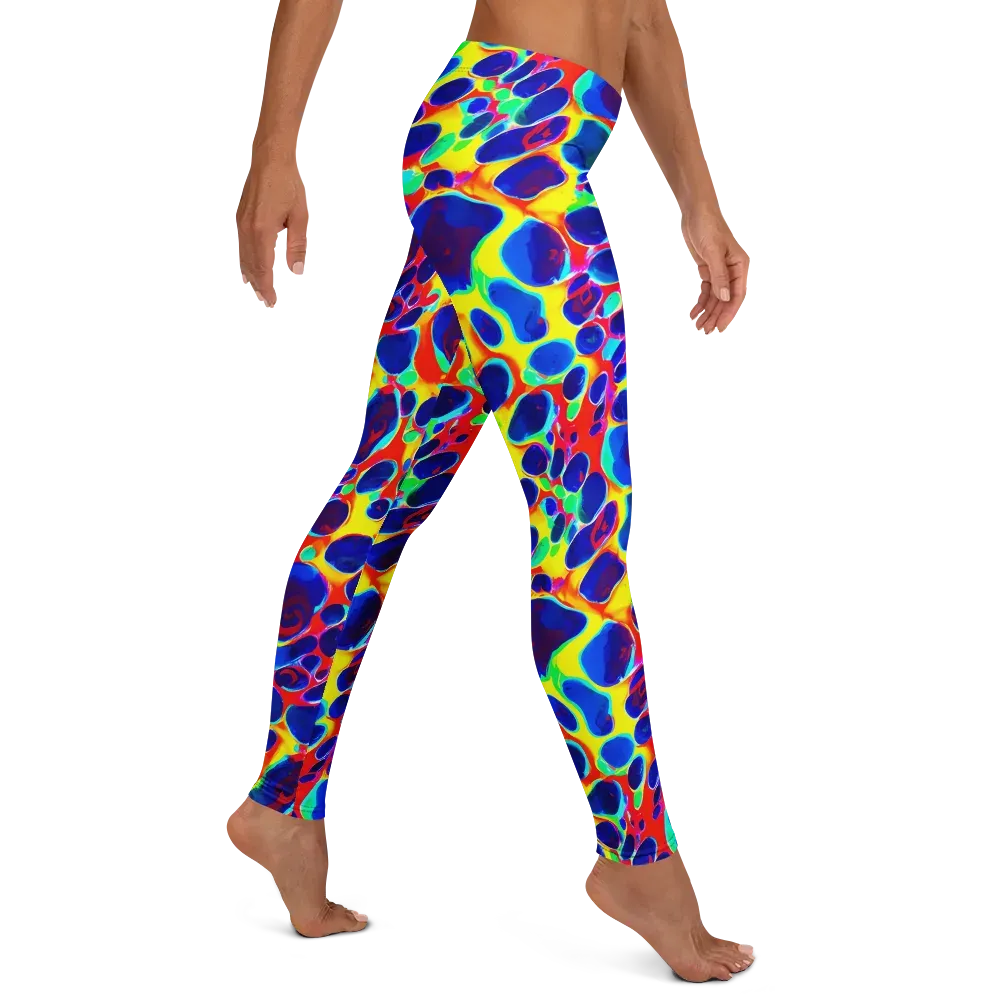 Electric Riverbed on Leggings — Right