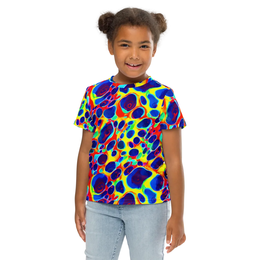 Electric Riverbed on Kids Crew Neck T-Shirt — Front