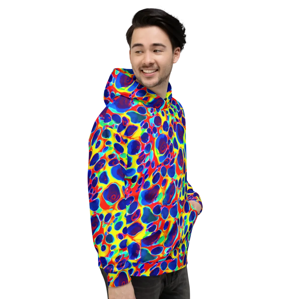 Electric Riverbed on Hoodie — Right