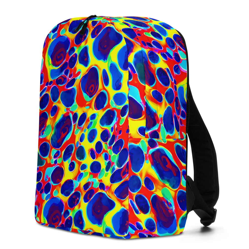 Electric Riverbed on Minimalist Backpack — Left