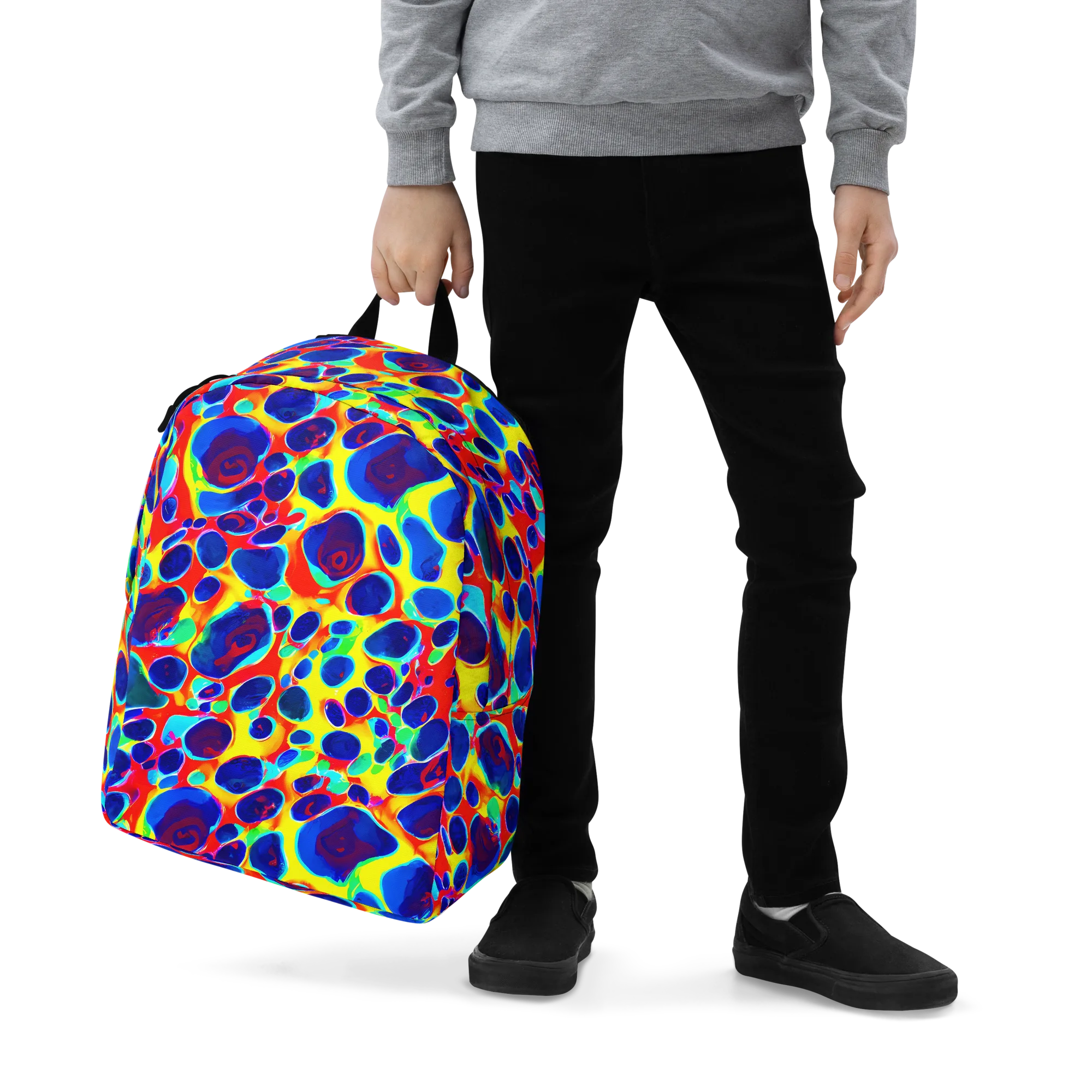 Electric Riverbed on Minimalist Backpack — Zoomed-in