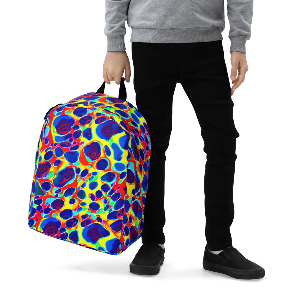 Electric Riverbed on Minimalist Backpack — Zoomed-in