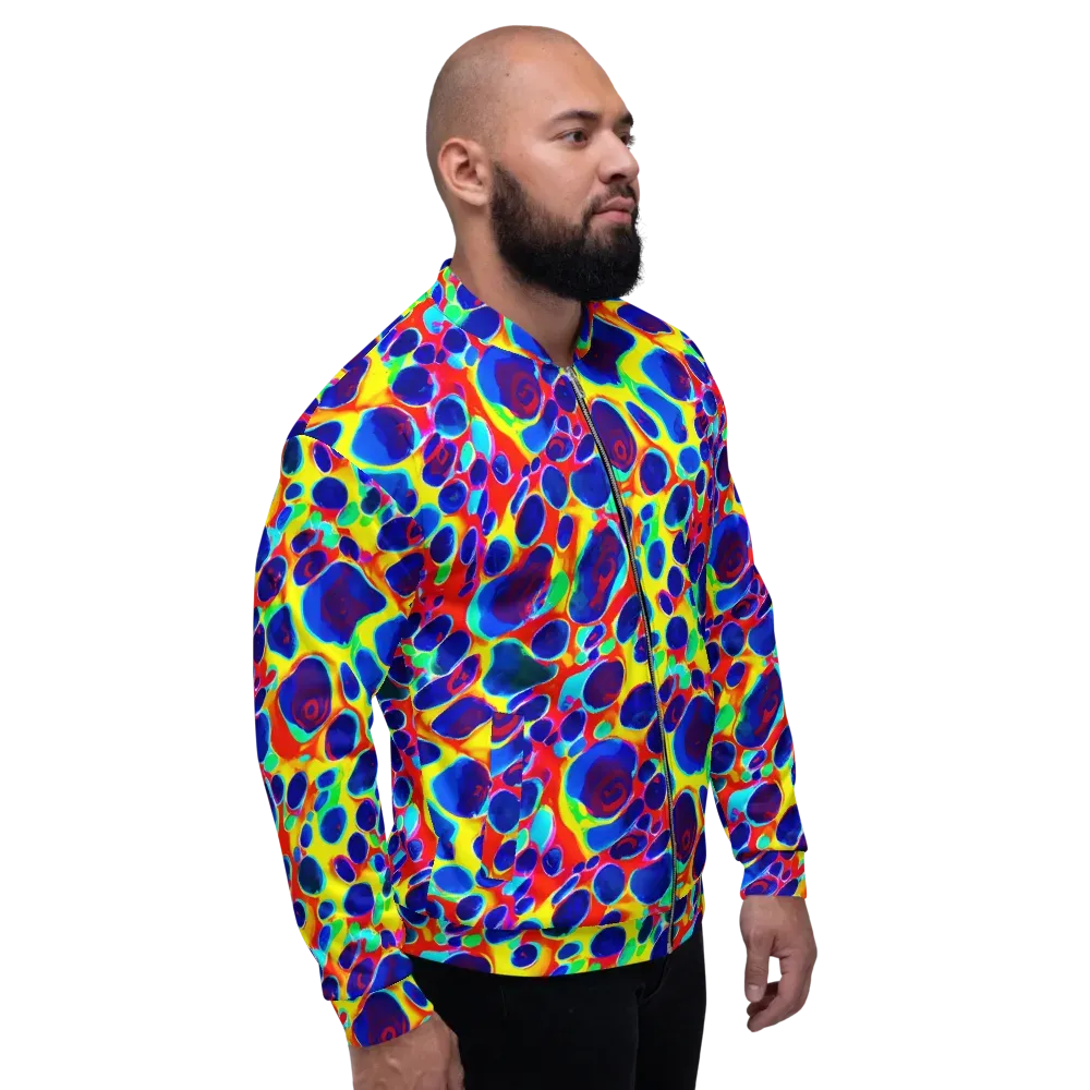 Electric Riverbed on Bomber Jacket — Right