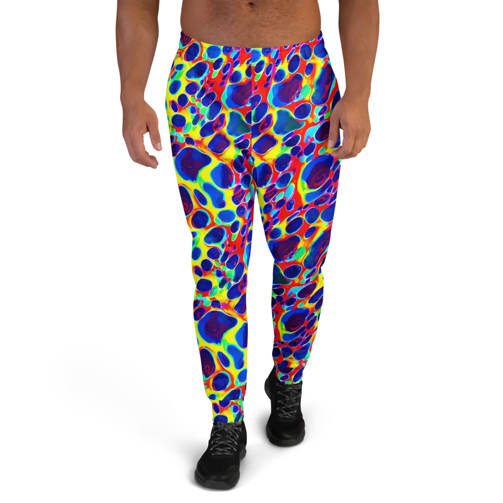 Electric Riverbed on Men's Joggers — Front