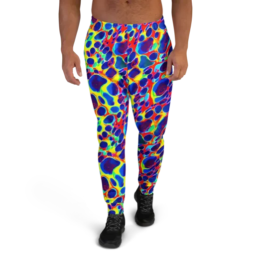 Electric Riverbed on a Men's Joggers