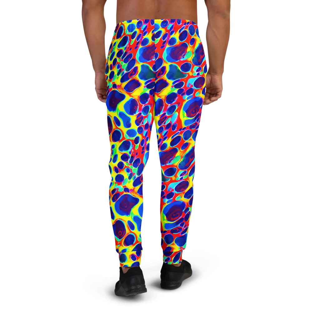 Electric Riverbed on Men's Joggers — Back