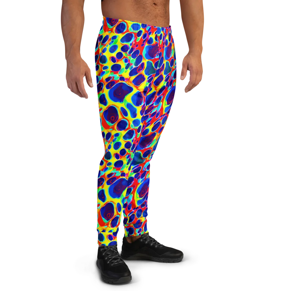 Electric Riverbed on Men's Joggers — Right
