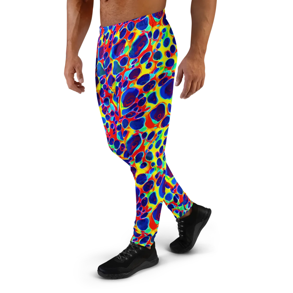 Electric Riverbed on Men's Joggers — Left