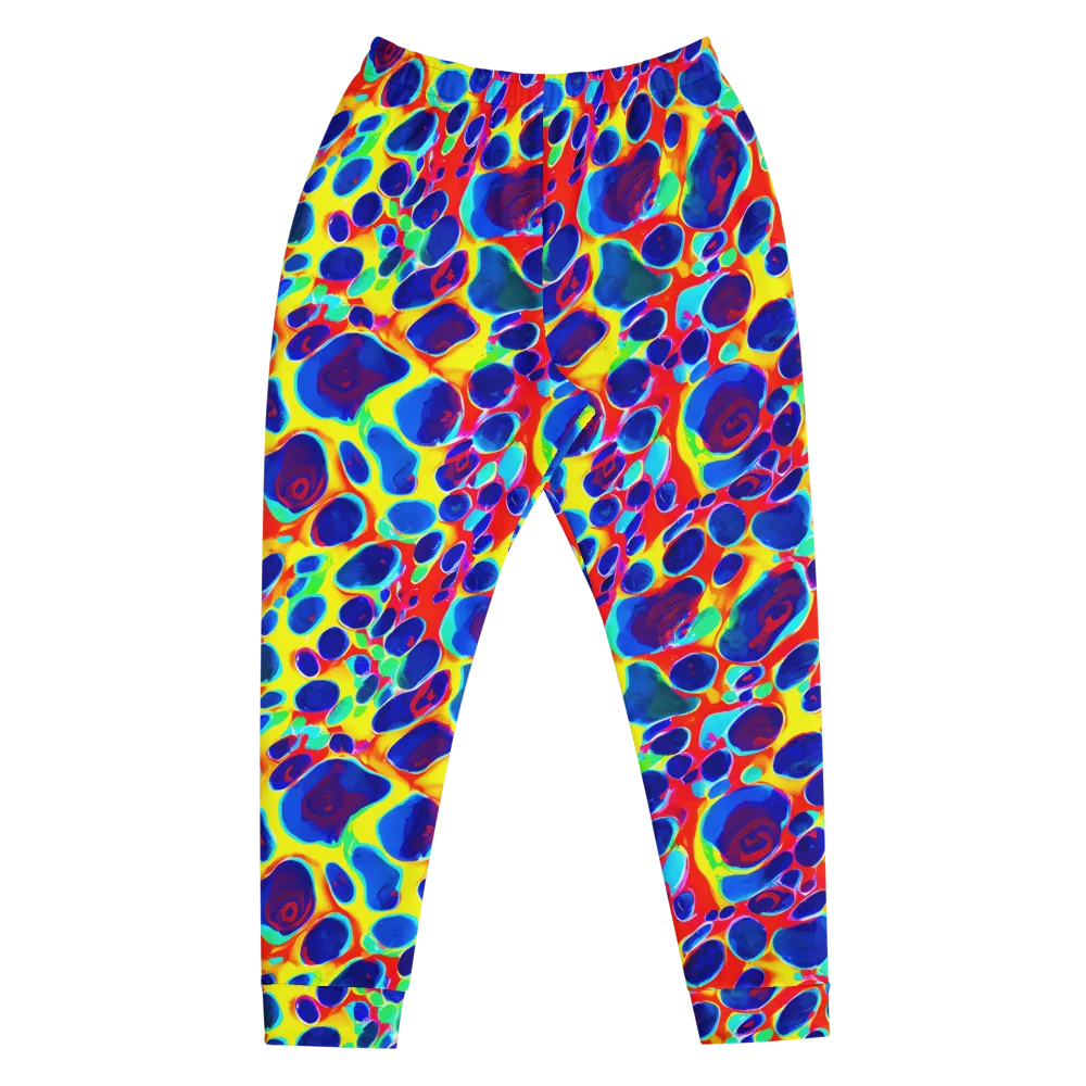 Electric Riverbed on Men's Joggers — Front