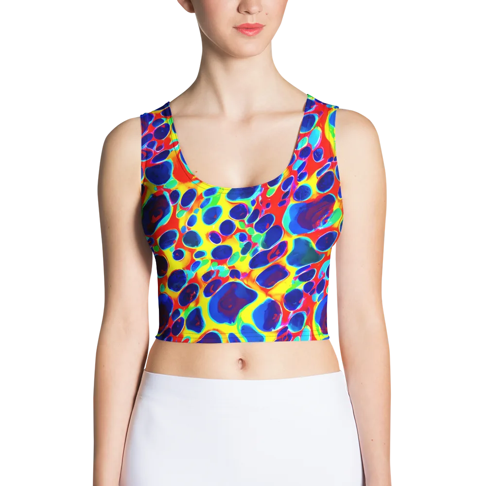 Electric Riverbed on Crop Top — Front