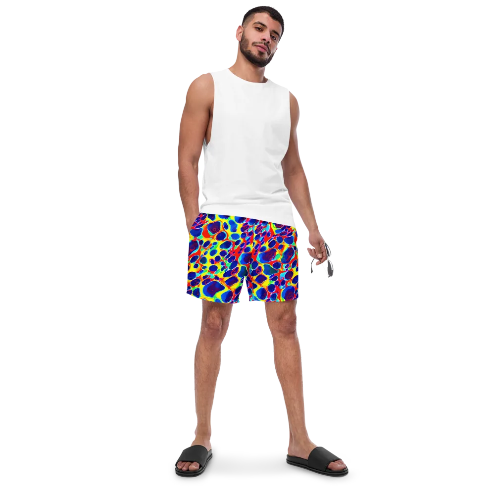 Electric Riverbed on Swim Trunks — Front