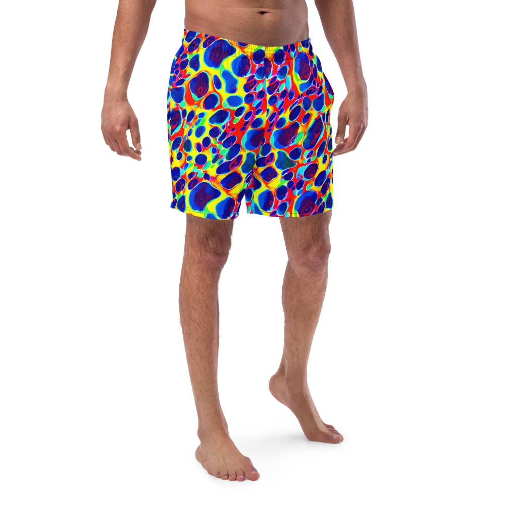 Electric Riverbed on Swim Trunks — Front