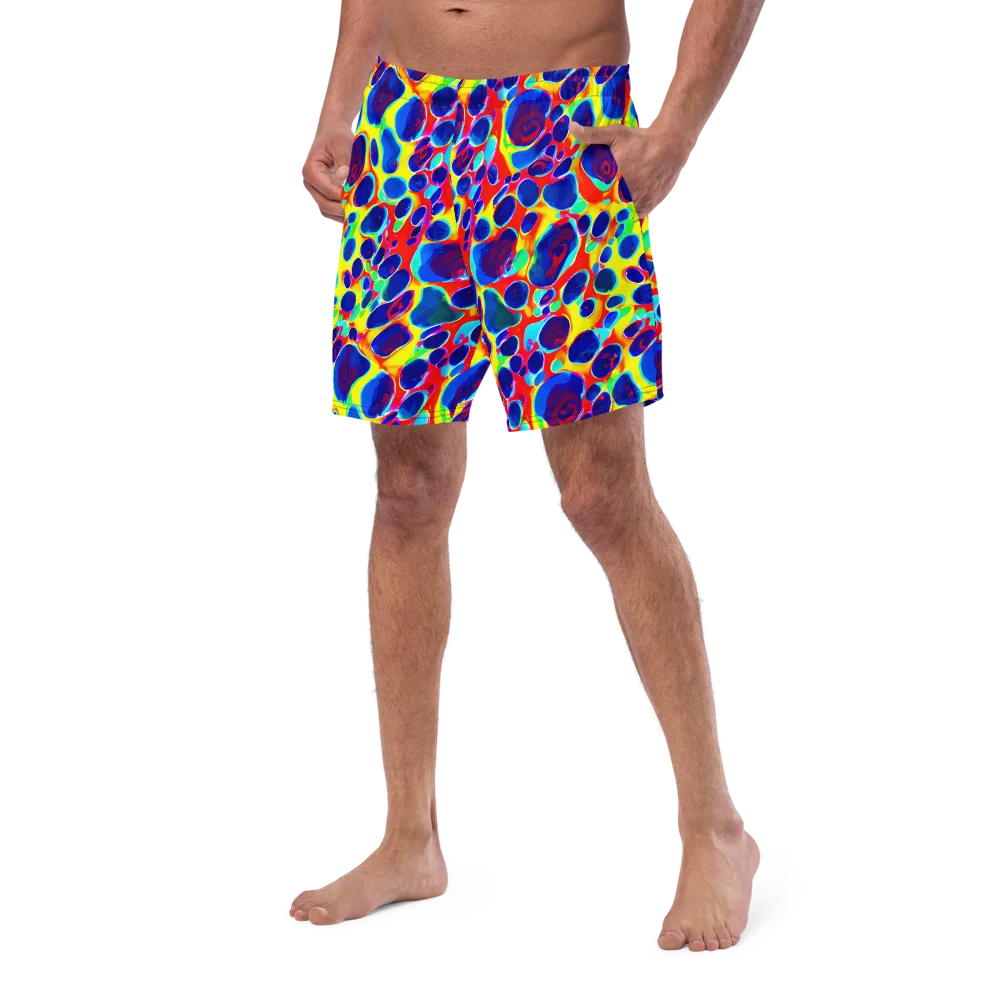 Electric Riverbed on Swim Trunks — Left Front