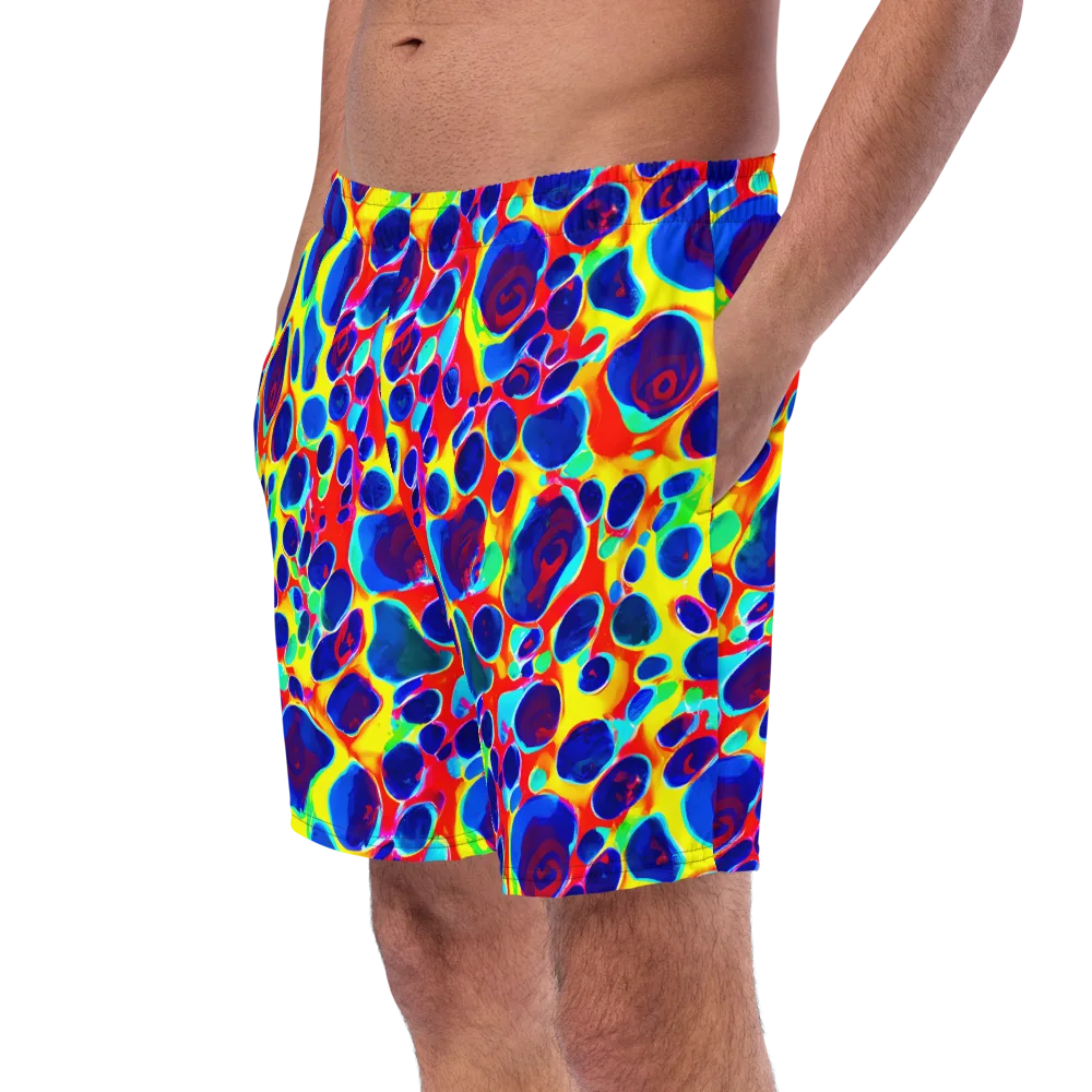 Electric Riverbed on Swim Trunks — Left Front
