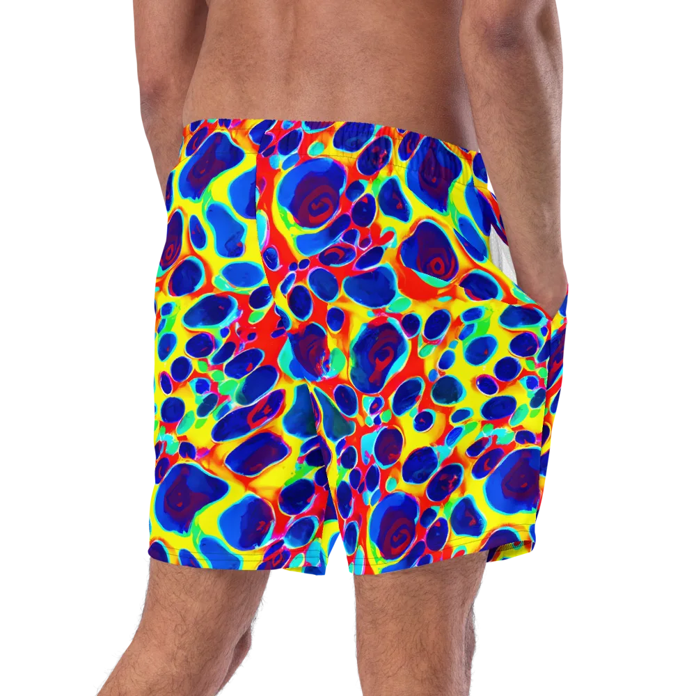 Electric Riverbed on Swim Trunks — Right Back