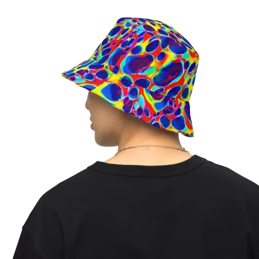 Electric Riverbed on a Reversible Bucket Hat