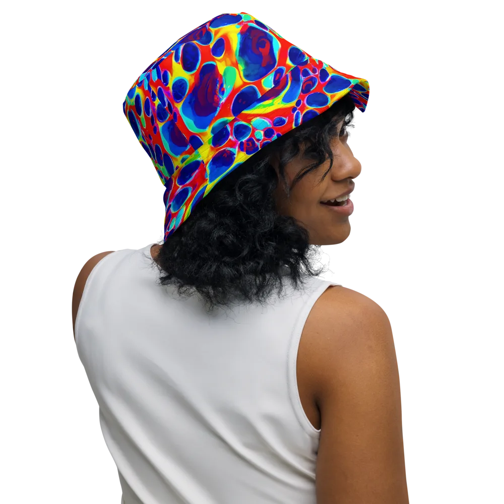 Electric Riverbed on Reversible Bucket Hat — Right Outside