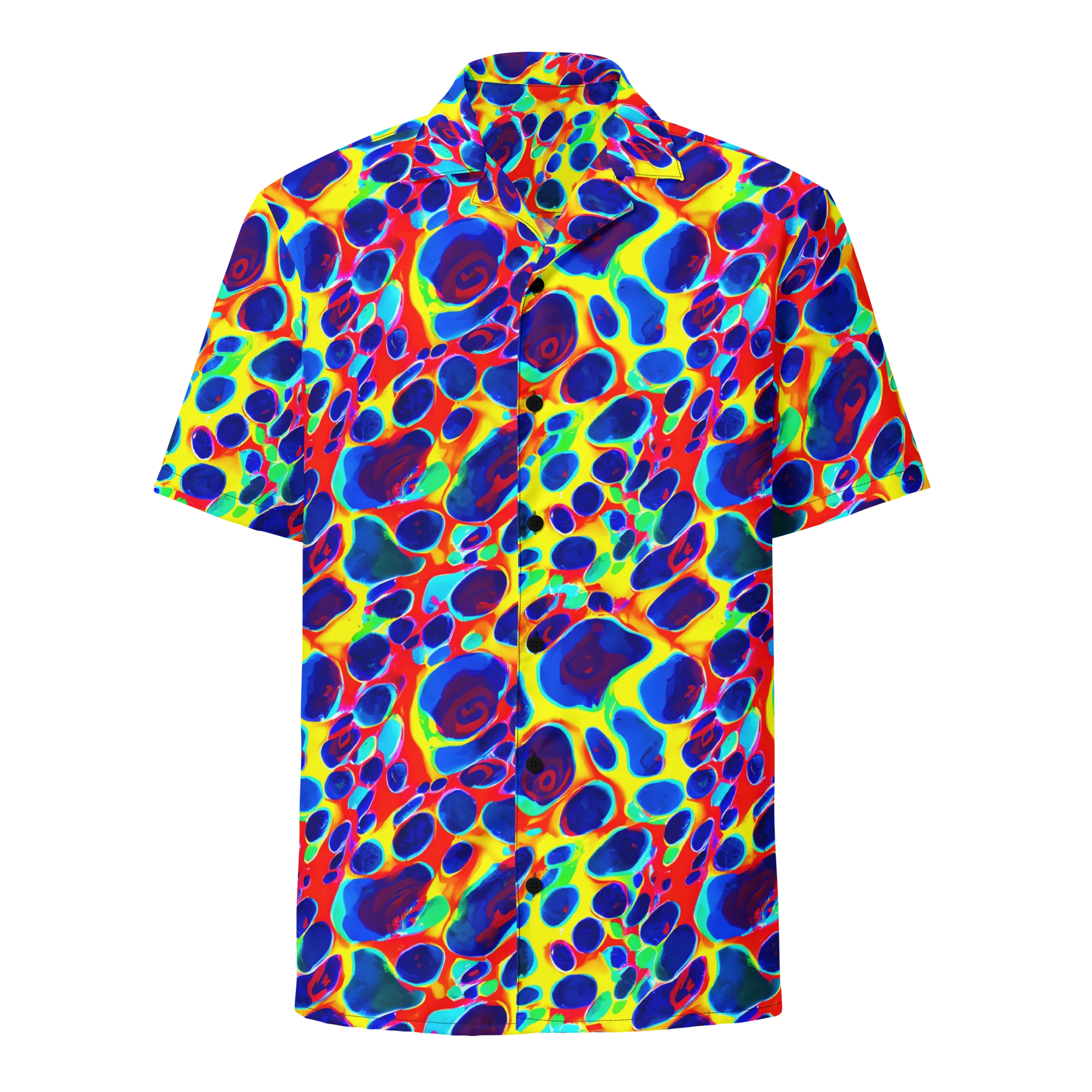 Electric Riverbed on Button Shirt — Front