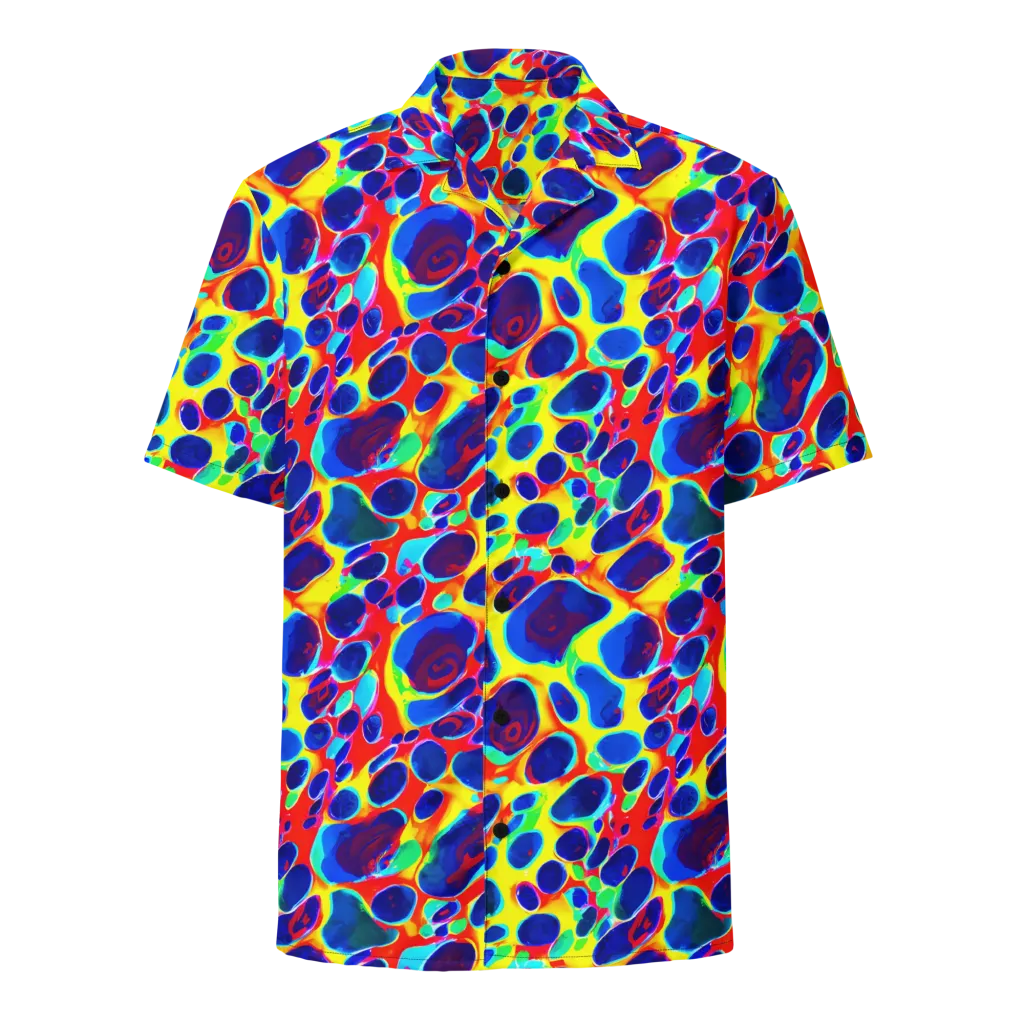 Electric Riverbed on Button Shirt — Front