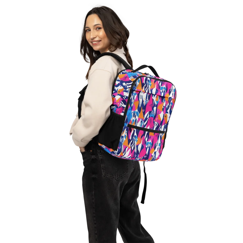 Neon Couture on Utility Backpack — Back