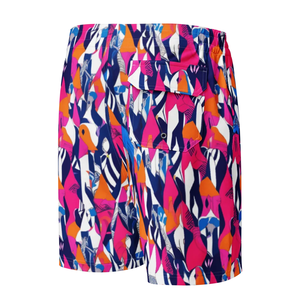 Neon Couture on Men's Board Shorts — Back