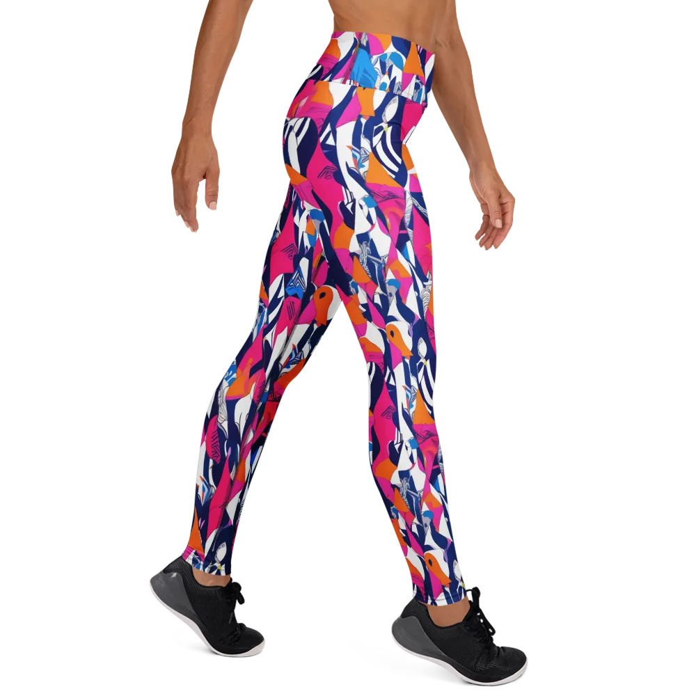 Neon Couture on Yoga Leggings — Right