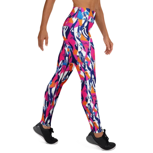 Neon Couture on a Yoga Leggings